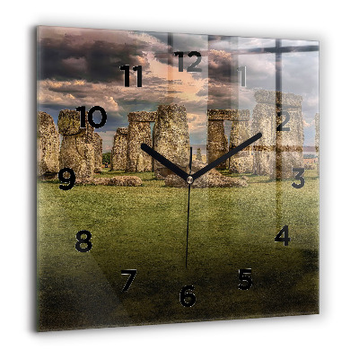 Pendule carrée en verre 60x60 cm Stonehenge Nimbostratus