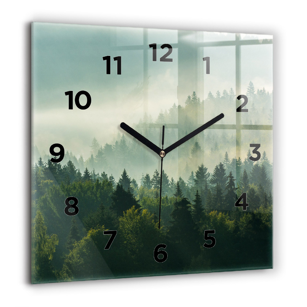 Horloge murale carrée 60x60 cm Enfants au lever du soleil