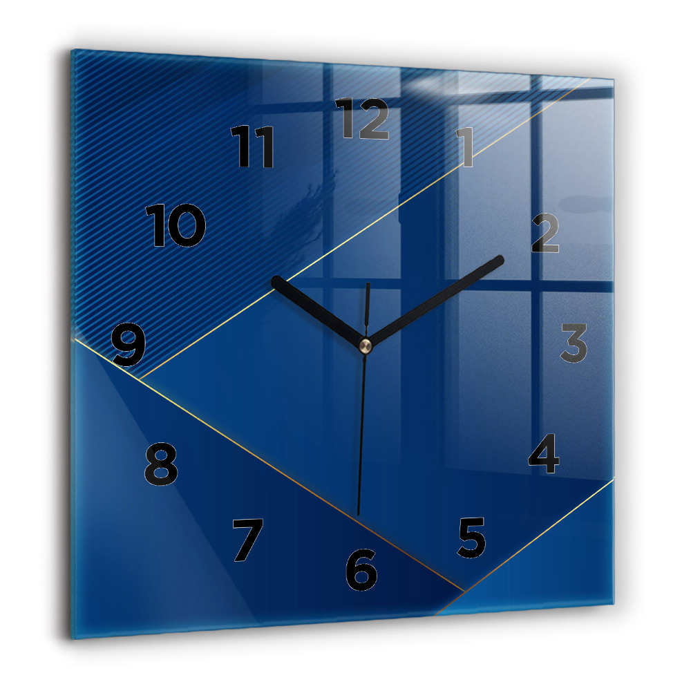 Horloge murale carrée 60x60 cm Abstraction ornementale