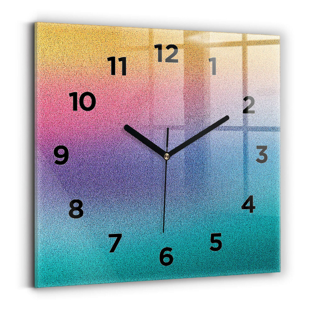 Horloge murale carrée 60x60 cm Motif dégradé