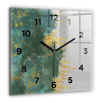Horloge murale carrée 60x60 cm Motif décoratif