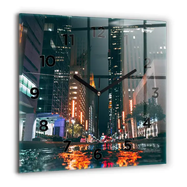 Horloge murale carrée 60x60 cm Hôtel Hilton à Houston