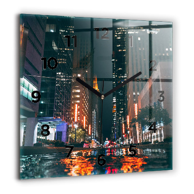 Horloge murale carrée 60x60 cm Hôtel Hilton à Houston