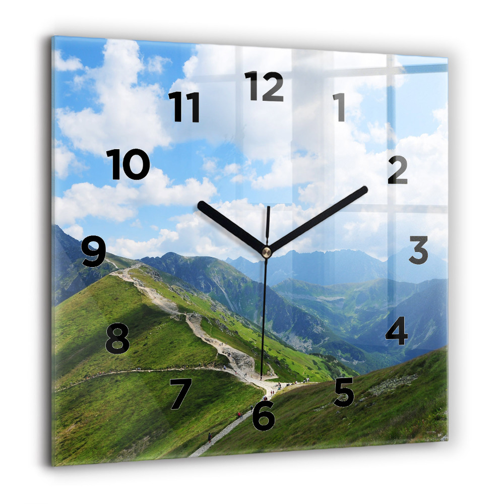 Horloge murale carrée 60x60 cm Kasprowy Wierch Zakopane