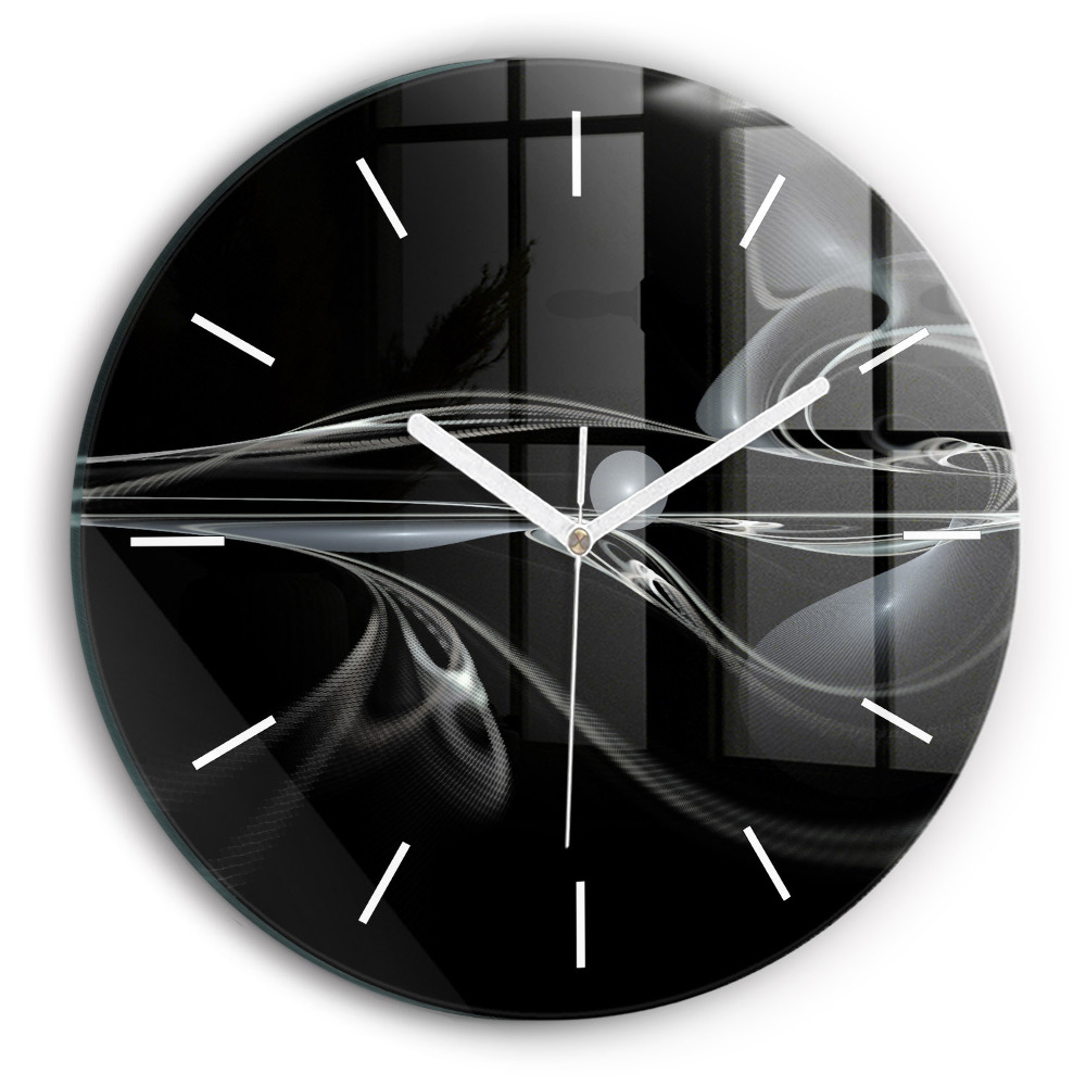 Horloge ronde murale Fumée abstraite