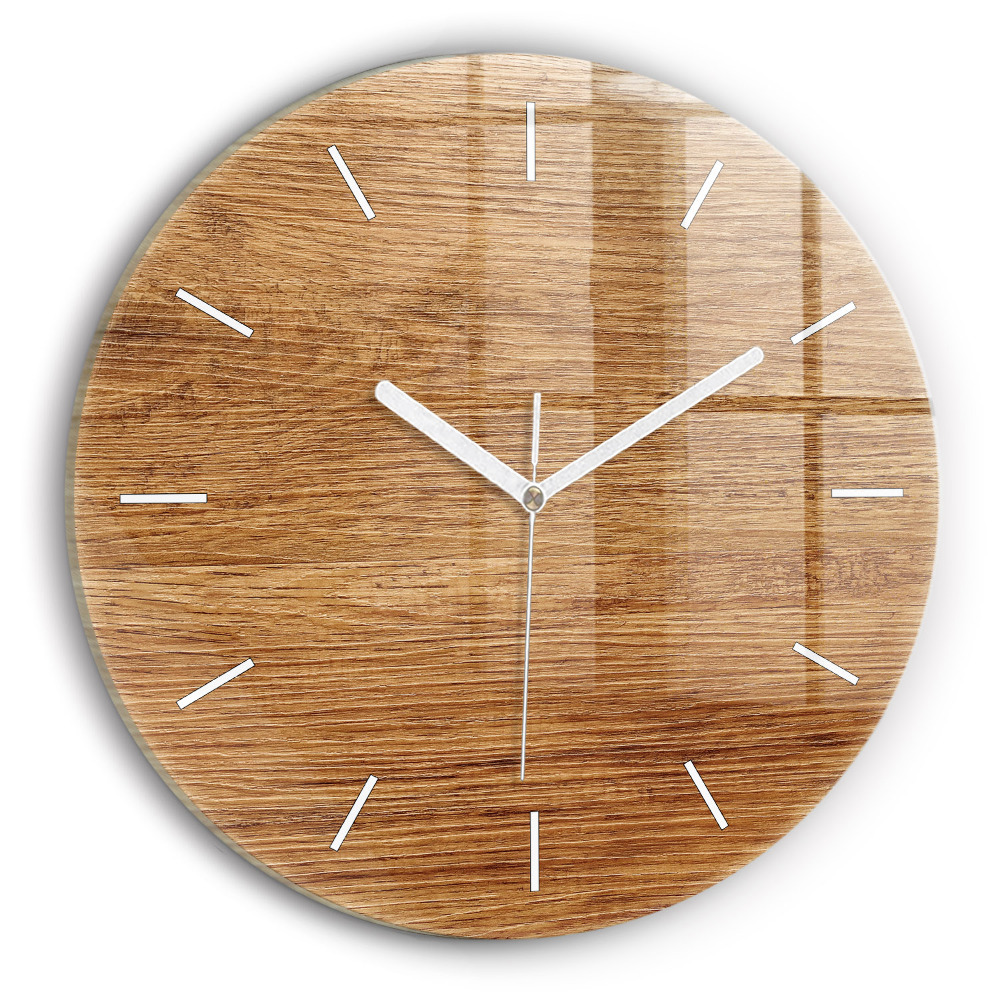 Pendule murale ronde Bois clair