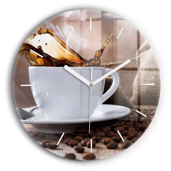 Horloge ronde Tasse de café