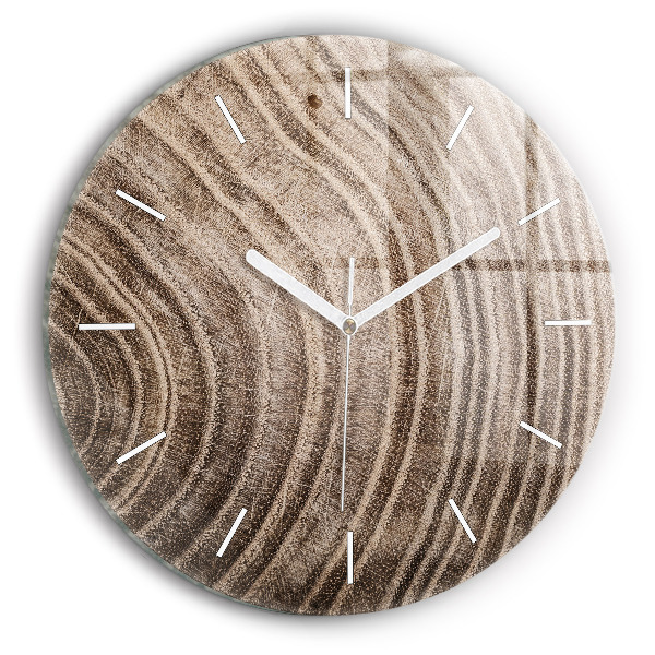 Horloge ronde Tronc d'arbre