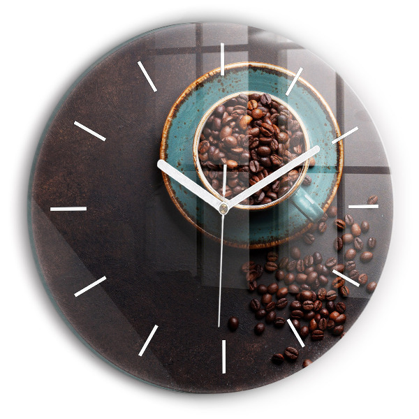 Horloge ronde murale Tasse de café