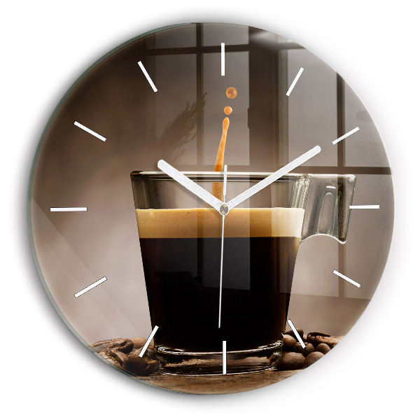 Horloge ronde Tasse de café