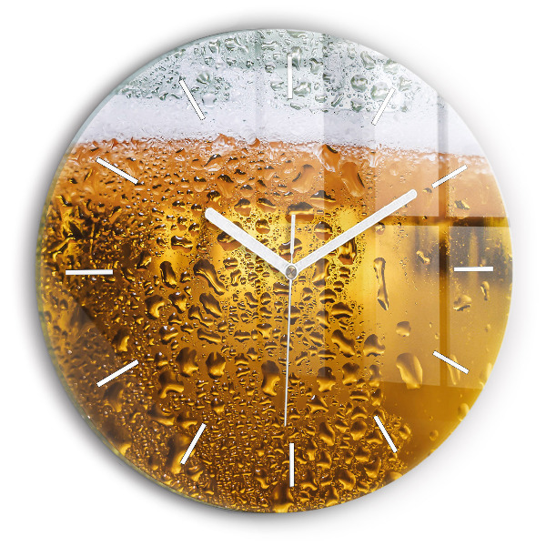 Horloge ronde murale Chope de bière