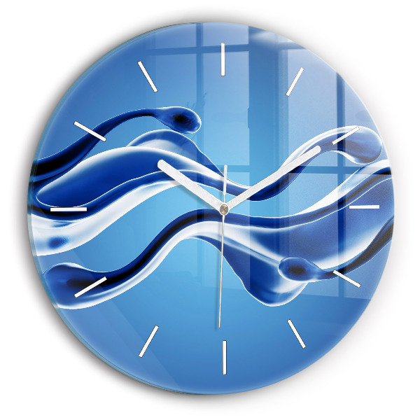 Horloge ronde Abstrait liquide