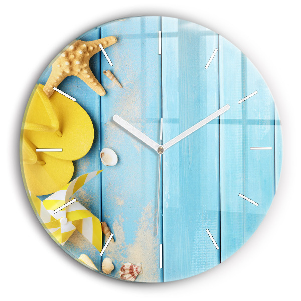 Horloge ronde murale Accessoires de plage et planches