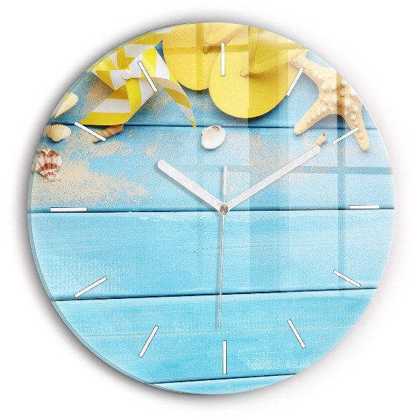 Horloge ronde en verre Accessoires de plage et planches