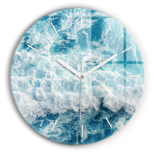 Horloge ronde Vagues de mer