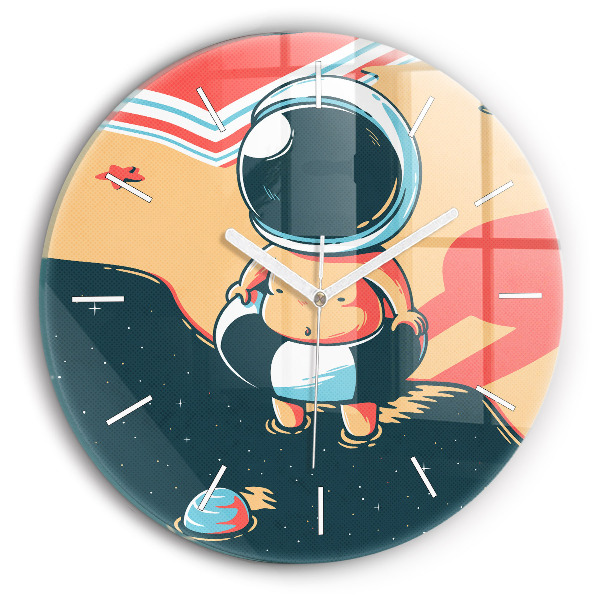 Horloge ronde murale Enfant astronaute