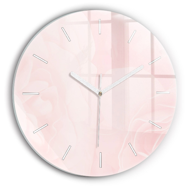 Horloge ronde Roses en fleurs