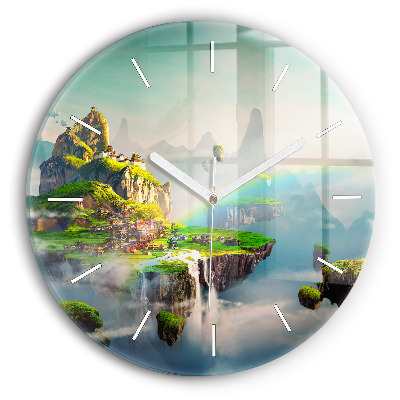 Pendule murale ronde Fantaisie chinoise