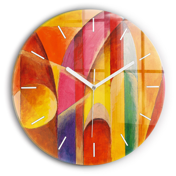 Horloge ronde Décoration artistique Abstraction