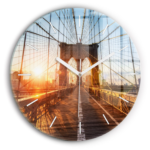 Horloge ronde Pont de Brooklyn NYC