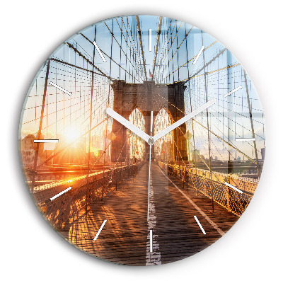 Horloge ronde Pont de Brooklyn NYC