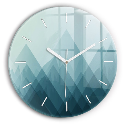 Horloge ronde Figures géométriques