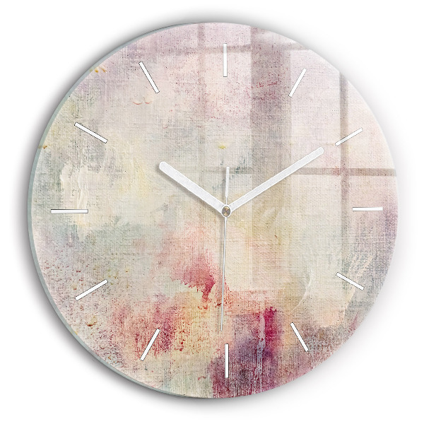 Horloge ronde murale Abstraction peinte