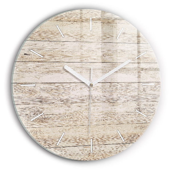 Horloge ronde Panneaux en bois