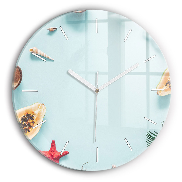 Horloge ronde Composition de vacances