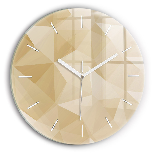 Horloge ronde Triangles abstrait