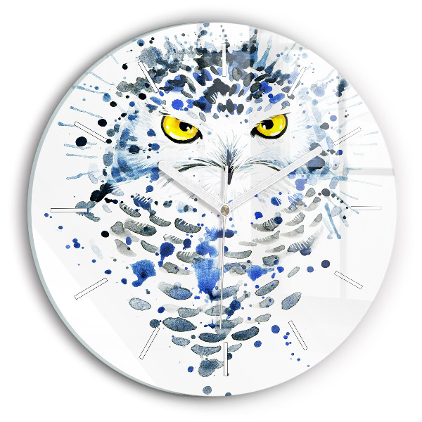 Horloge ronde Regard de hibou