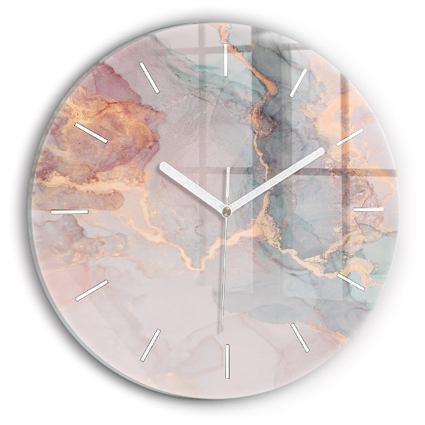 Horloge ronde Texture de marbre