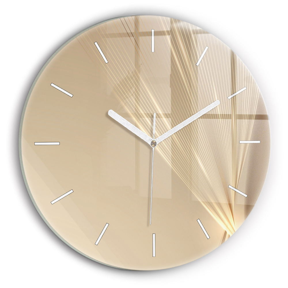 Horloge ronde murale Lumière abstraite