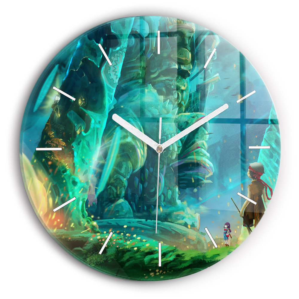Pendule murale ronde Enfants dans une forêt