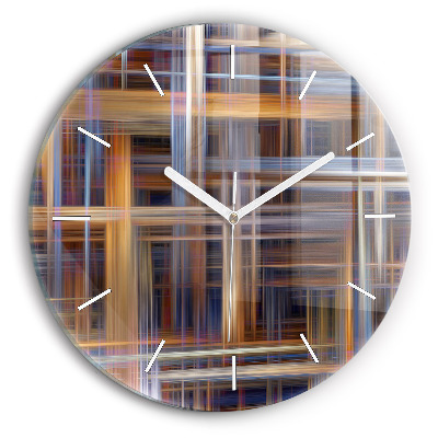 Horloge ronde Abstraction géométrique