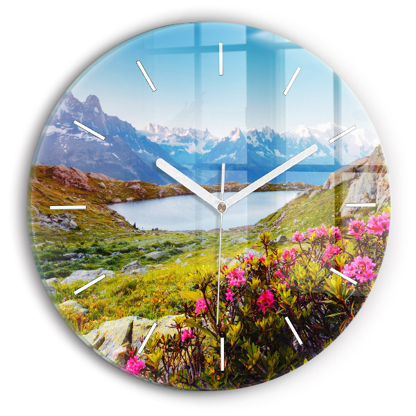 Horloge ronde Mont Blanc Chamonix glacier