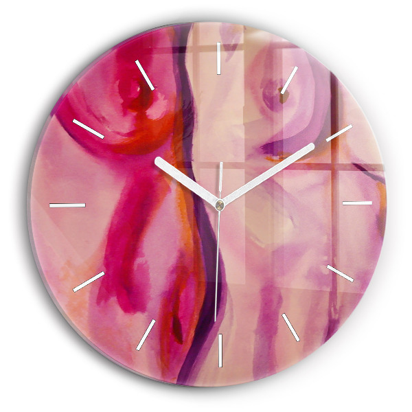 Horloge ronde murale Peinture de femmes