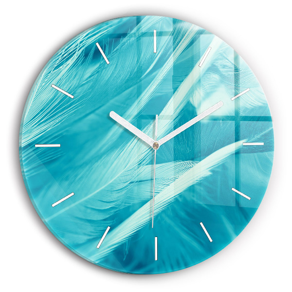 Horloge ronde murale Vert turquoise vintage