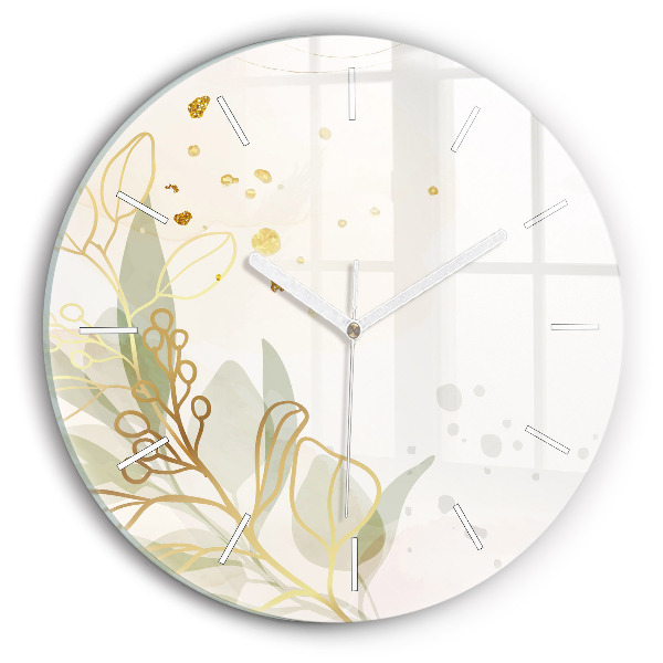 Horloge ronde murale Abstrait pastel