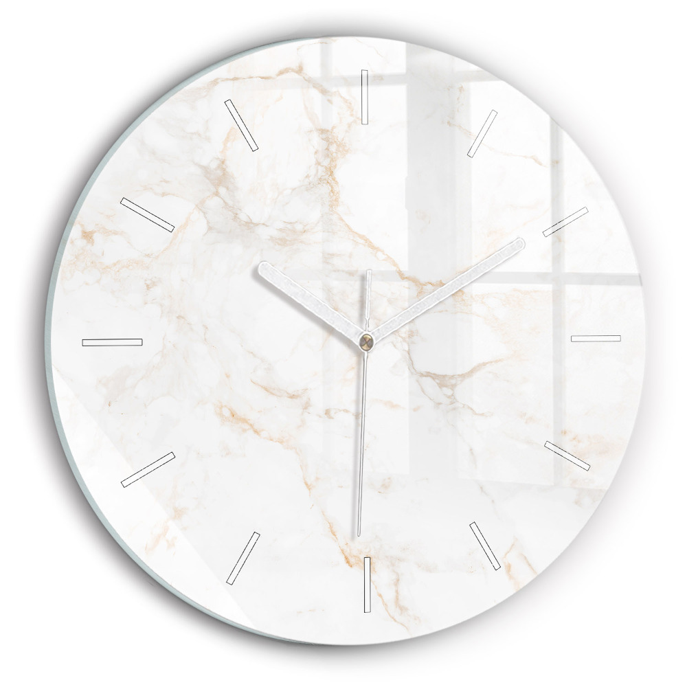 Horloge ronde Marbre élégant