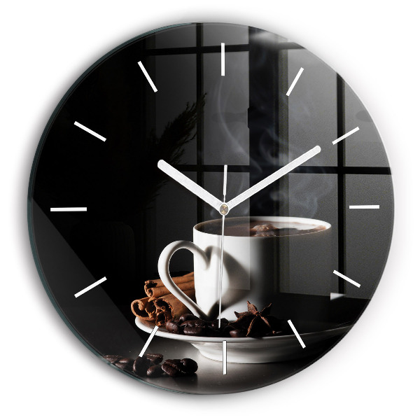 Horloge ronde Tasse de café