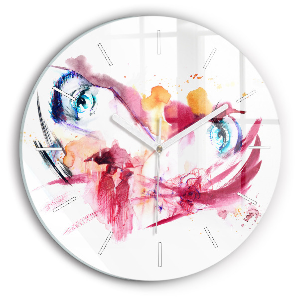 Horloge ronde Couple romantique