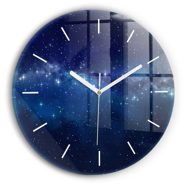 Horloge ronde Étoiles dans le ciel noir