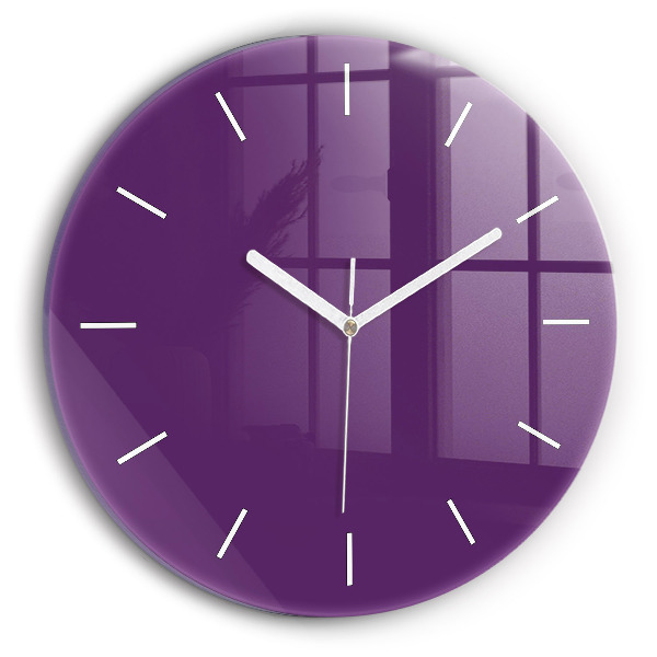 Horloge ronde Couleur violet