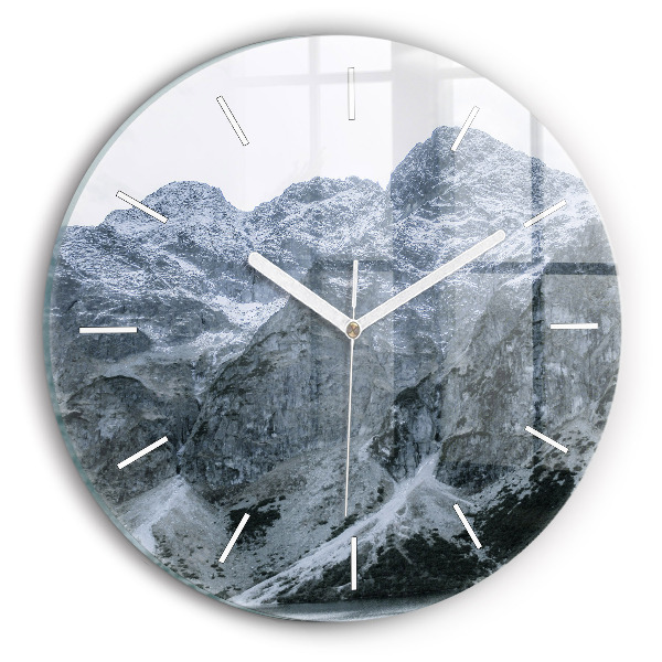 Horloge ronde en verre Morskie Oko dans les Tatras