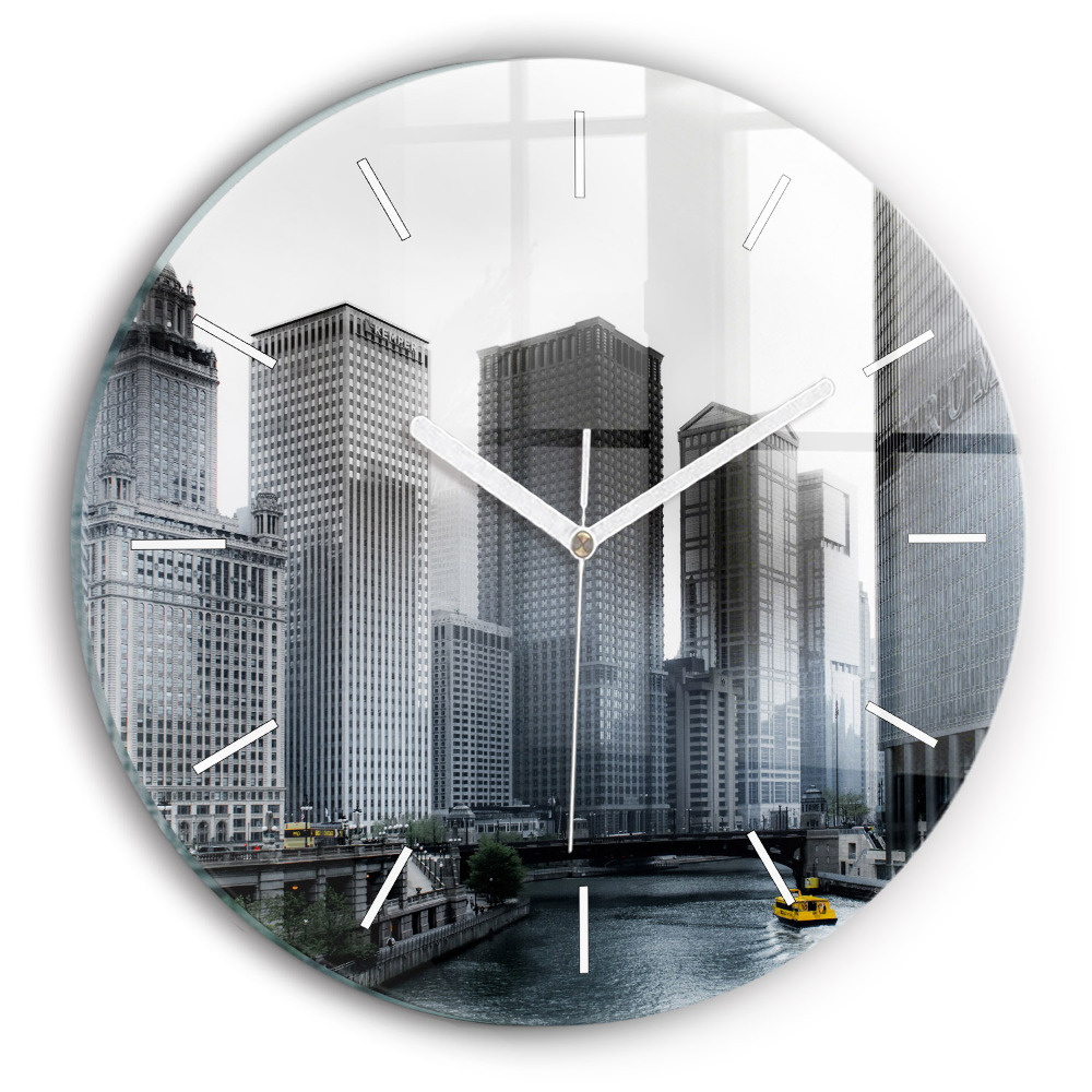 Horloge ronde Panorama de la ville
