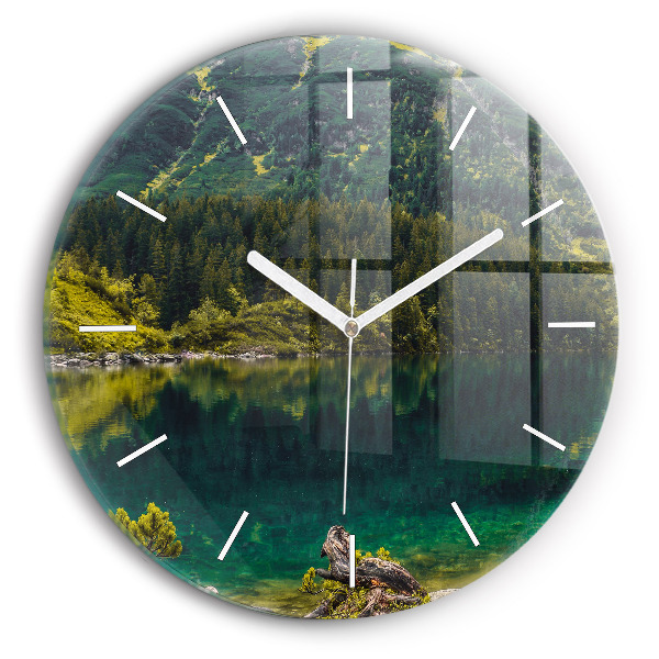 Horloge ronde murale Morskie Oko dans les Tatras