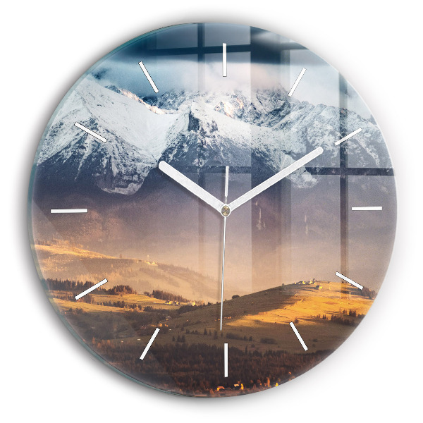 Horloge ronde Paysage hivernal des Tatras