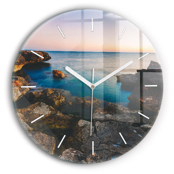 Horloge ronde murale Paysage marin