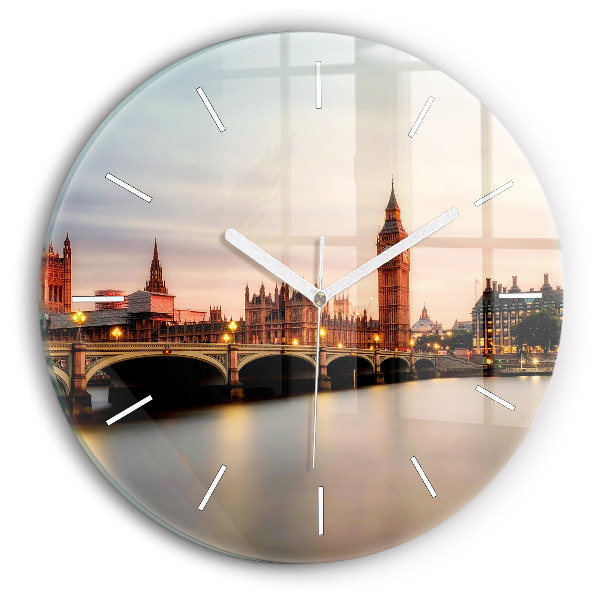 Horloge ronde Big Ben London skyline